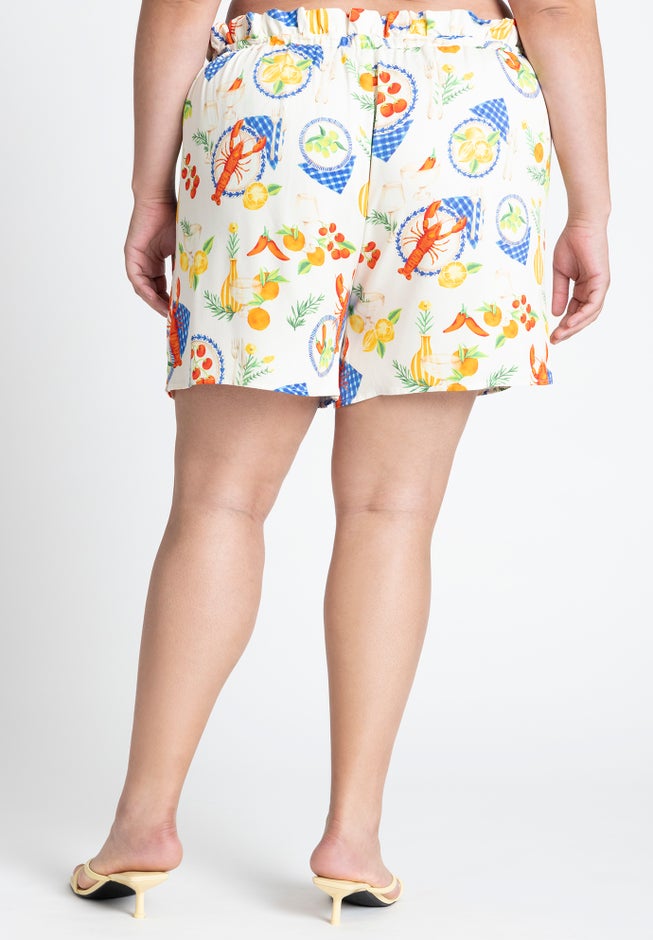 Front Tie Paperbag Short image number 2