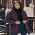 Plus Size Hooded Nylon Jacket image number 0