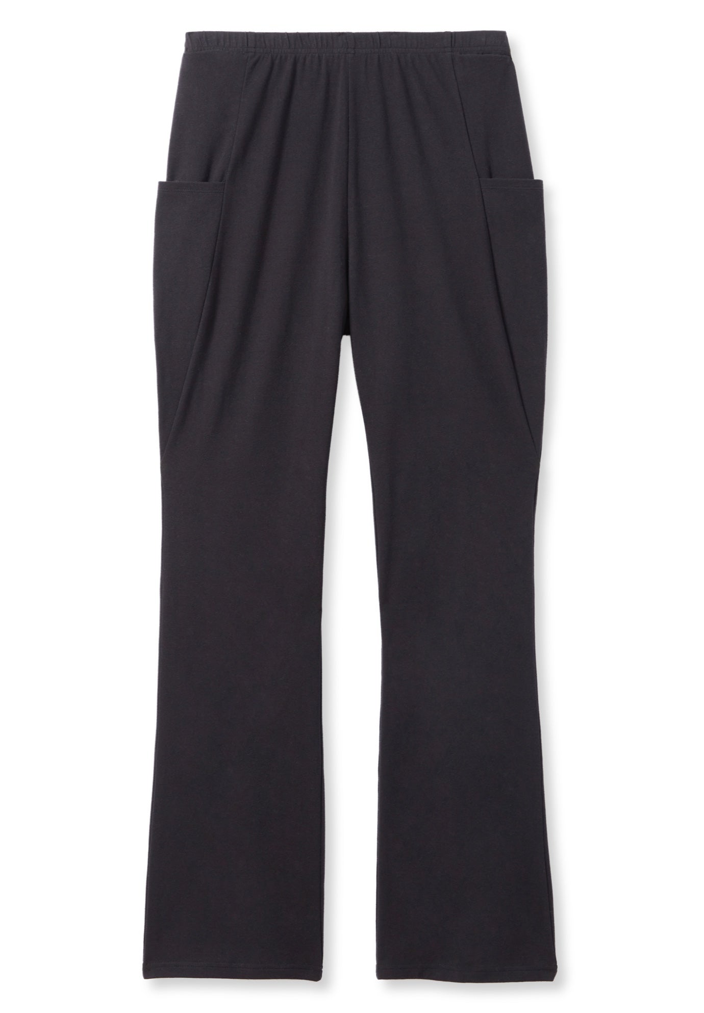 Stretch-Cotton Knit Pull-On Bootcut Pocket Leggings image number 5