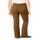 Stretch-Cotton Knit Pull-On Bootcut Pocket Leggings image number 1