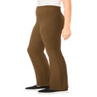 Stretch-Cotton Knit Pull-On Bootcut Pocket Leggings image number 2