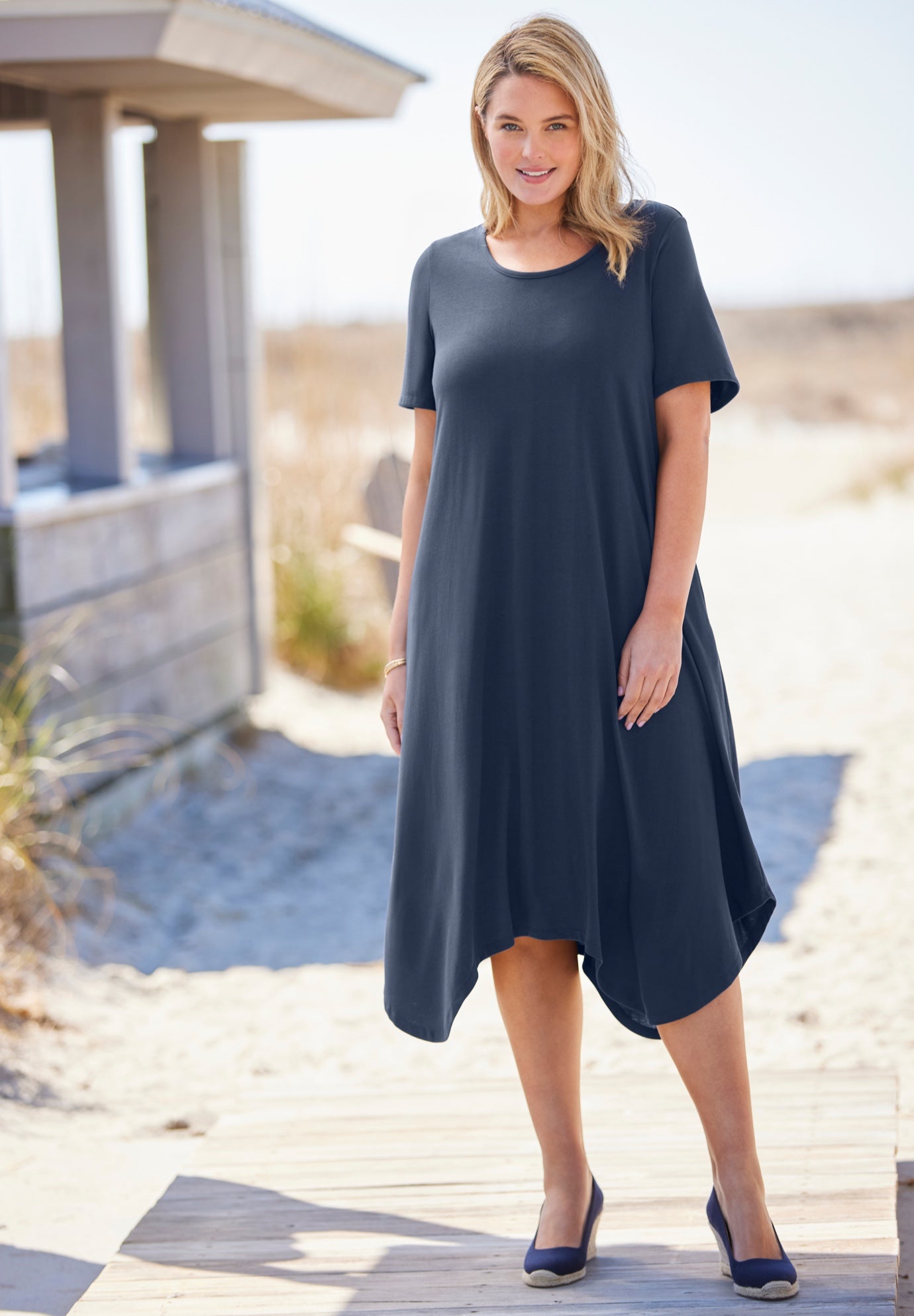 Drape Hem Dress image number 4