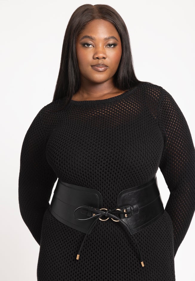 Tie Front Corset Belt image number null