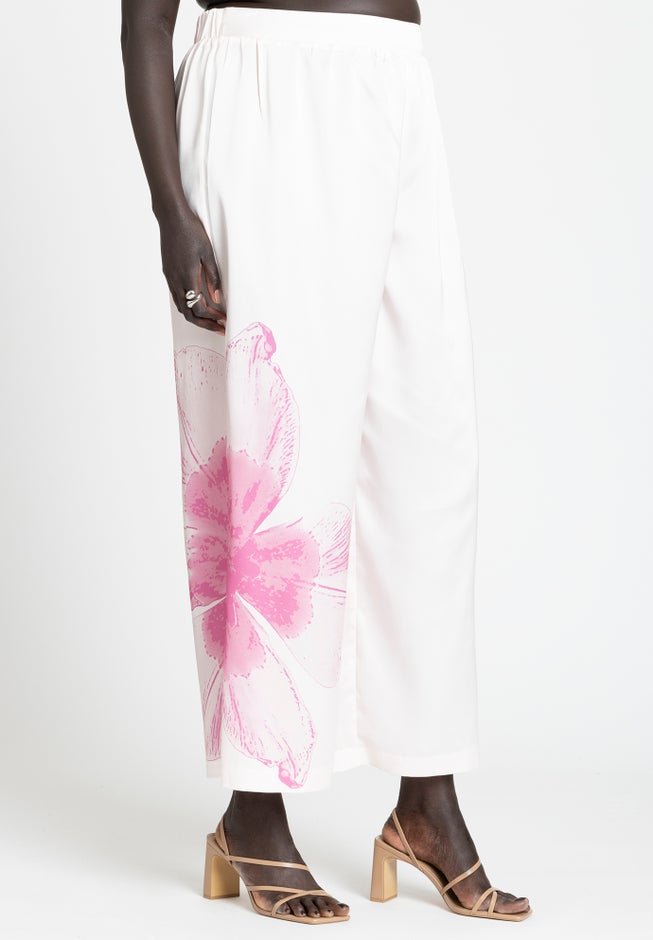 Pull On Printed Wide Leg Pant image number 1