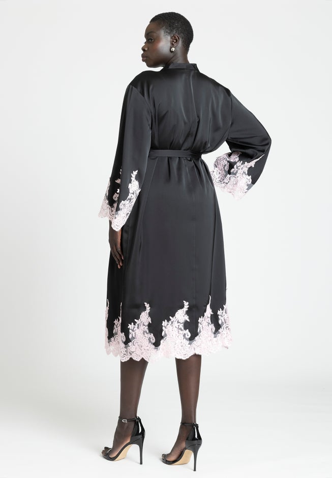 Lace And Satin Duster image number null