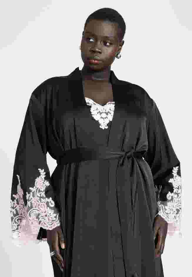 Lace And Satin Duster image number 3