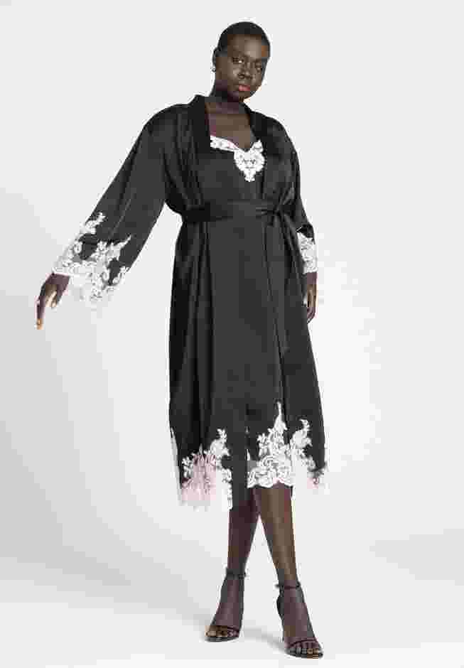 Lace And Satin Duster image number 0
