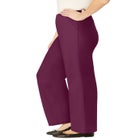 Fineline Stretch Denim Wide-Leg Pull-On Jeans image number null