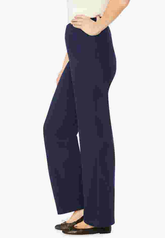 Wide-Leg Fineline Denim Jean image number 2