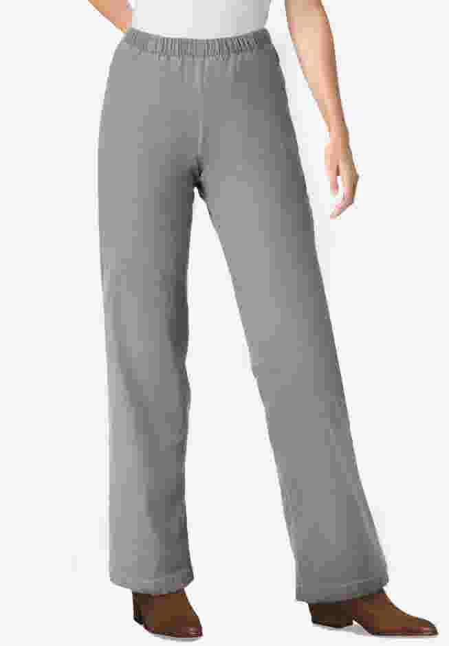 Wide-Leg Fineline Denim Jean image number 0