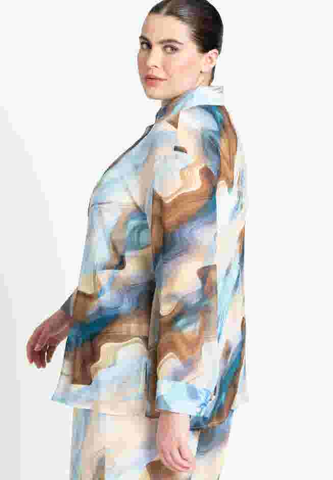Printed Button Up Top image number 2