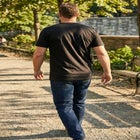 Shrink-Less&trade; Lightweight Longer-Length Crewneck Pocket T-Shirt image number null