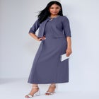 2-Piece Beaded Jacket Dress image number null