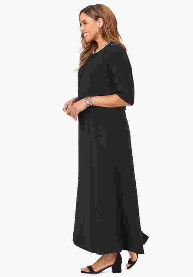 2-Piece Beaded Jacket Dress image number 3