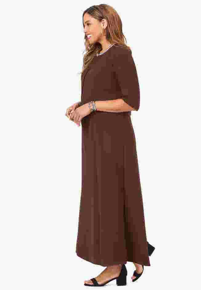 2-Piece Beaded Jacket Dress image number 2