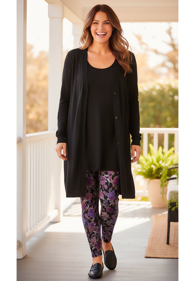 Perfect Cotton Duster Sweater image number 5