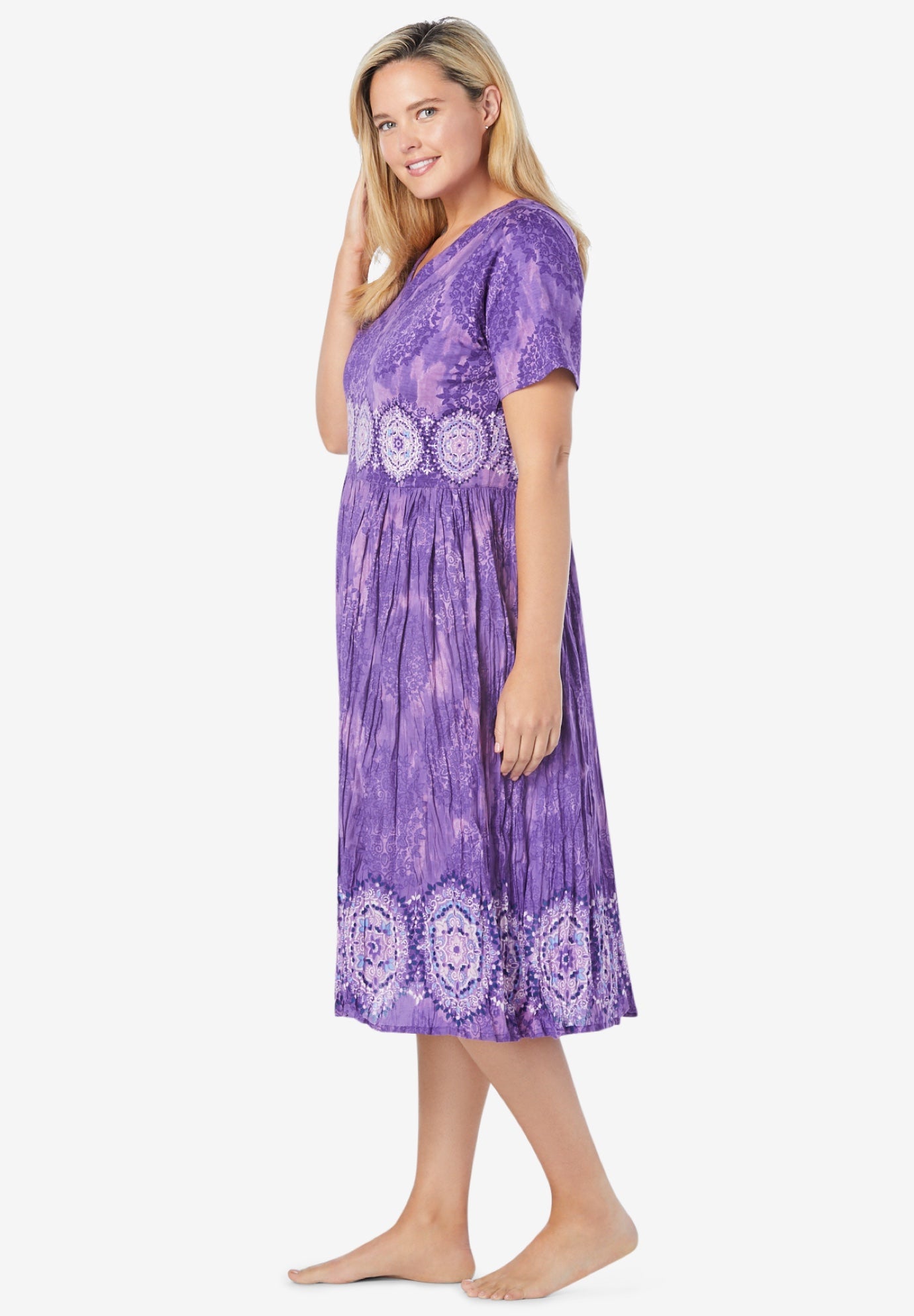 Crinkle Cotton Lounger image number 3