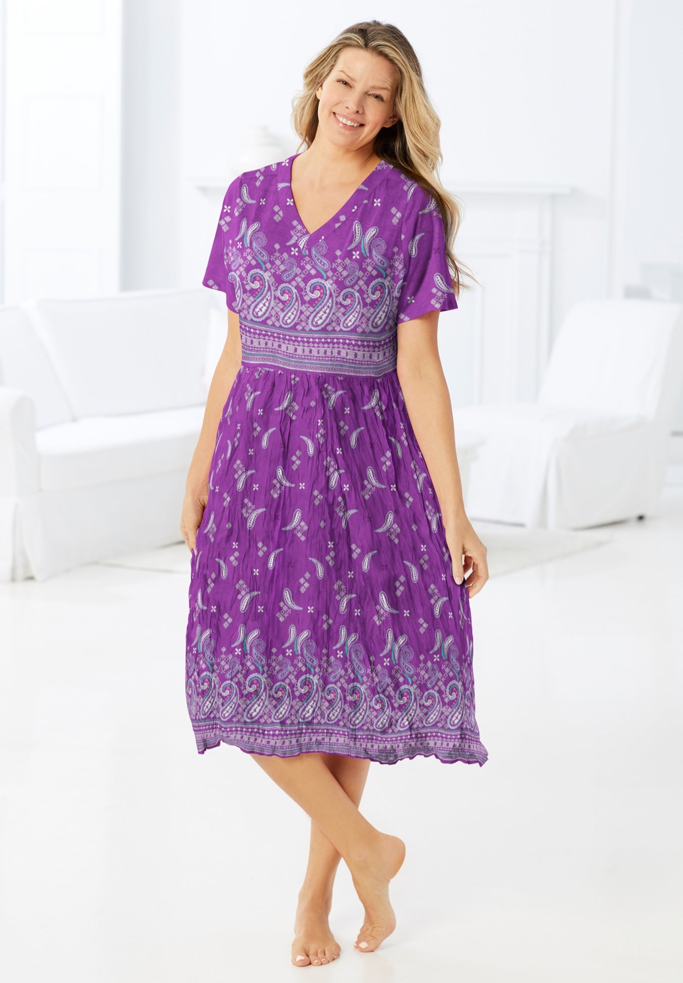 Crinkle Cotton Lounger image number 0