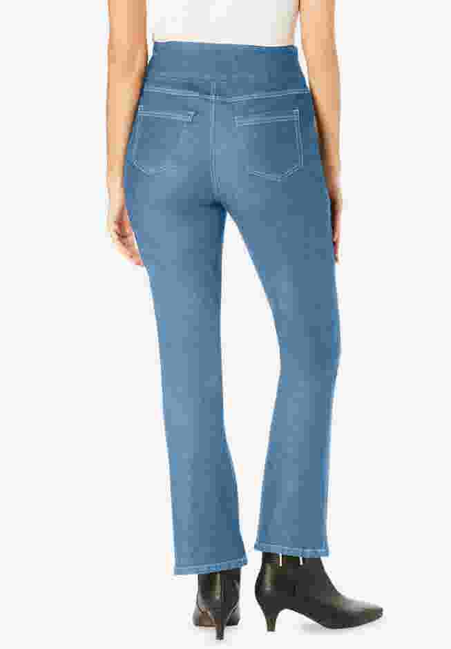 Flex-Fit Pull-On Bootcut Denim Jean image number 1