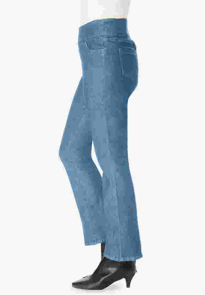 Flex-Fit Pull-On Bootcut Denim Jean image number 2