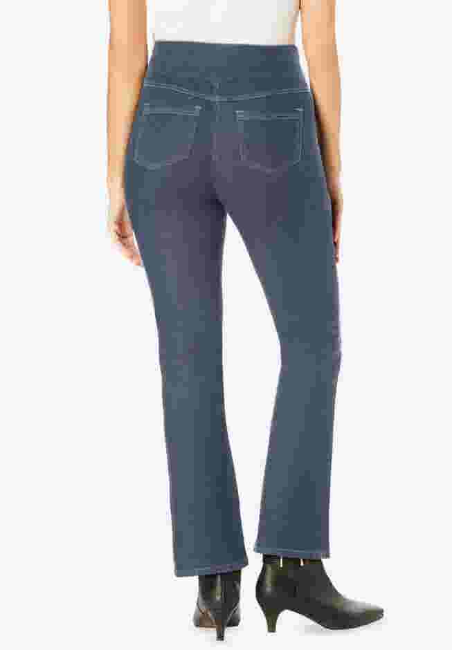 Flex-Fit Pull-On Bootcut Denim Jean image number 1