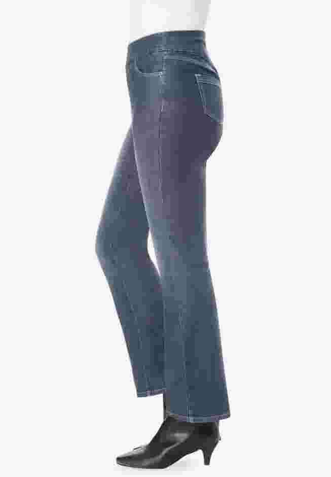 Flex-Fit Pull-On Bootcut Denim Jean image number 2