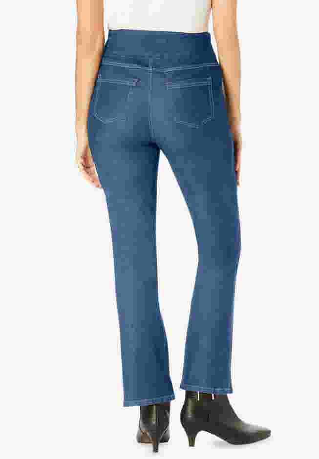 Flex-Fit Pull-On Bootcut Denim Jean image number 1