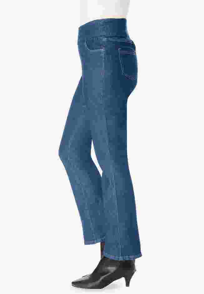 Flex-Fit Pull-On Bootcut Denim Jean image number 2