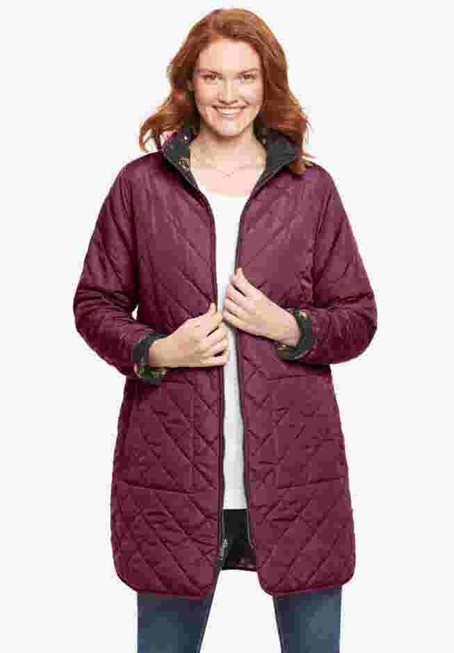 Reversible Quilted Barn Jacket image number 8