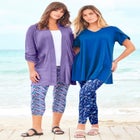 Side-Pocket Essential Capri Legging image number null