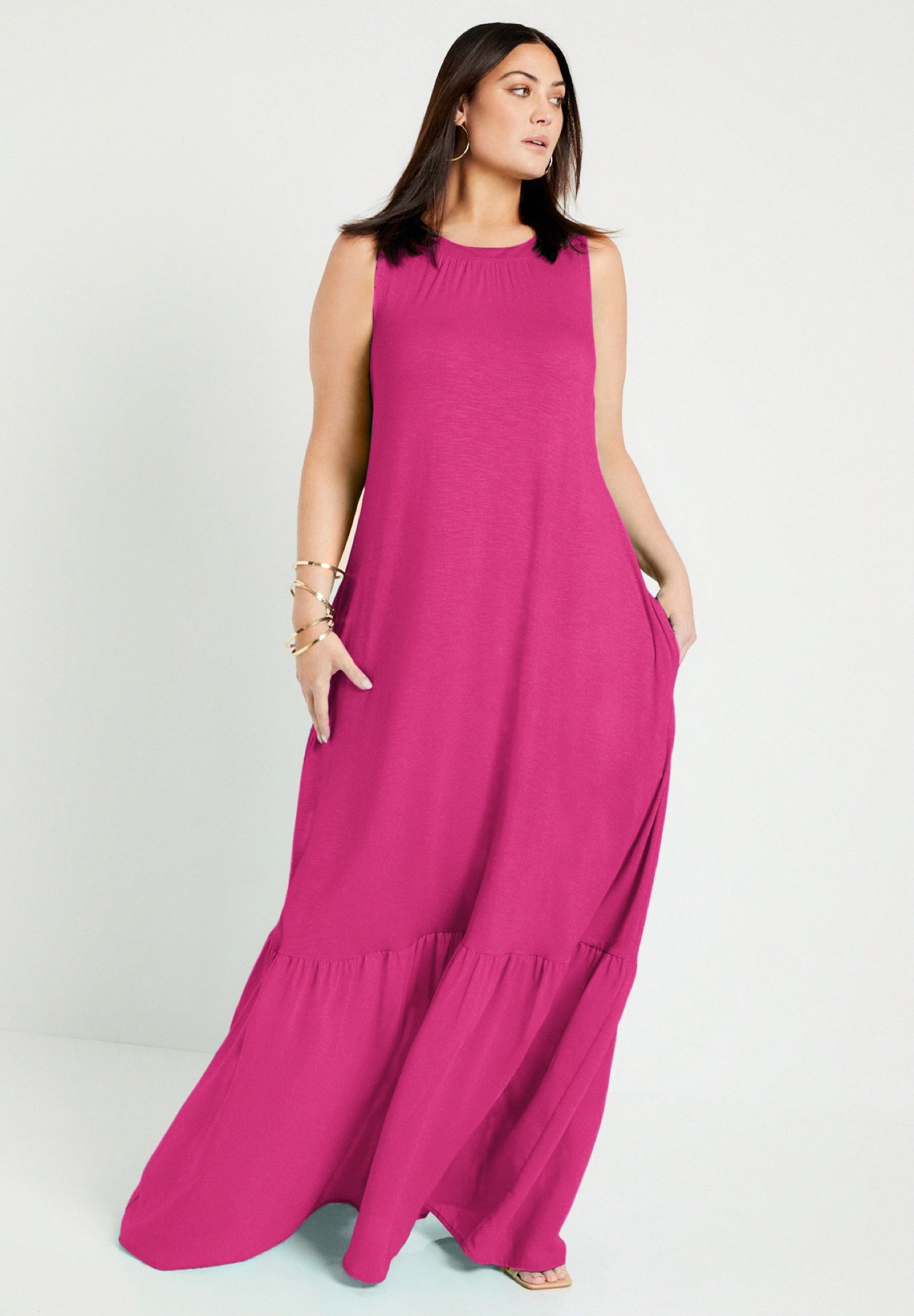 Ruffle Hem Maxi Dress image number 1