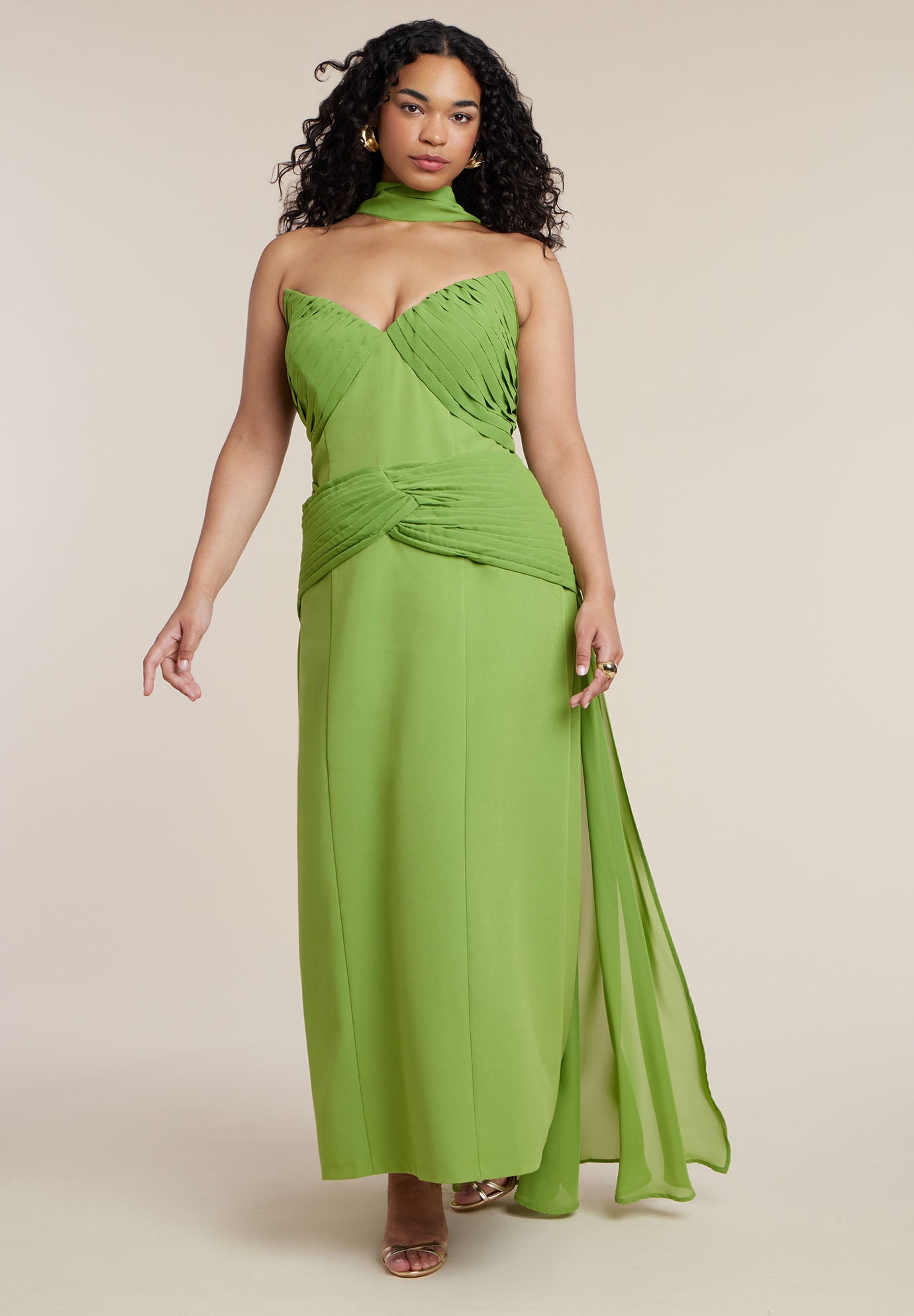 Train Detail Strapless Gown image number 1
