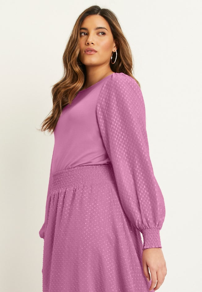Lace-Sleeve Top image number null