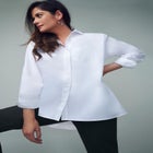 Stretch Cotton Oversized Poplin Shirt image number 0