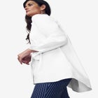 Stretch Cotton Oversized Poplin Shirt image number null