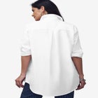 Stretch Cotton Oversized Poplin Shirt image number null