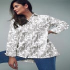 Stretch Cotton Oversized Poplin Shirt image number null