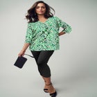 Stretch Cotton Henley Top image number 0