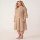 Glitter & Lace Jacket Dress Set image number null