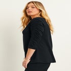 Ruched-Sleeve Tee image number null