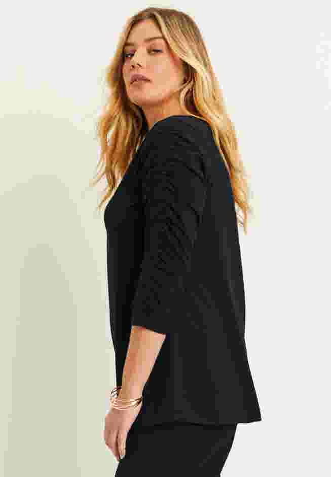 Ruched-Sleeve Tee image number 2