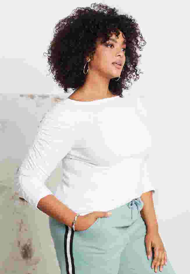 Ruched-Sleeve Tee image number 0