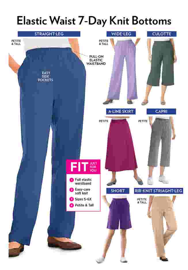 7-Day Knit Ribbed Straight Leg Pant image number 3