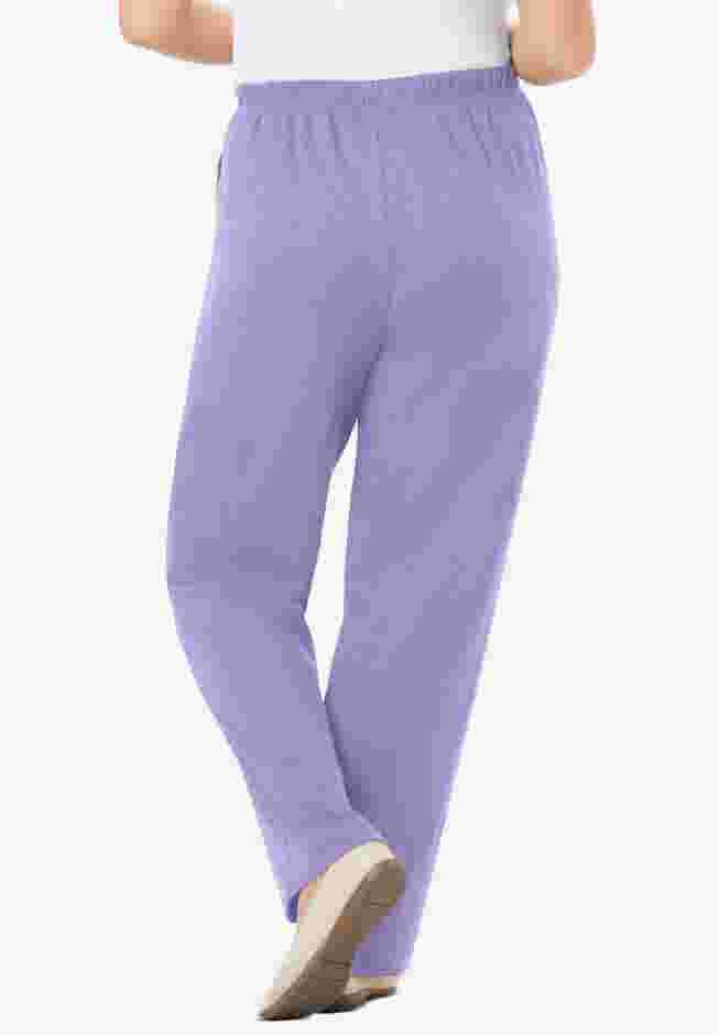 7-Day Knit Ribbed Straight Leg Pant image number 1