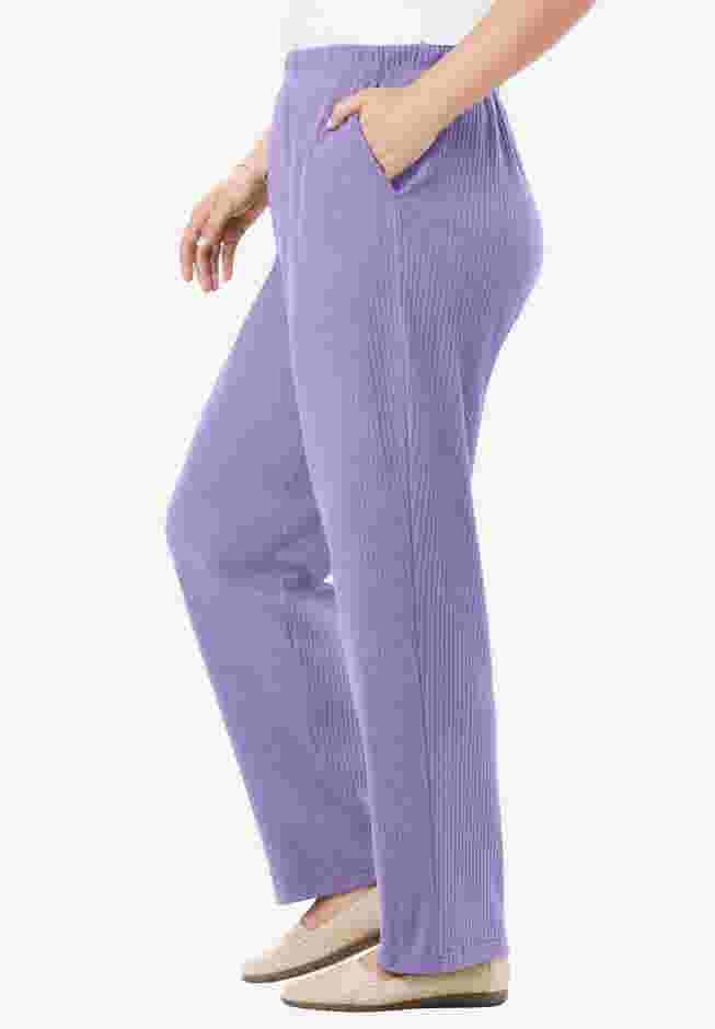 7-Day Knit Ribbed Straight Leg Pant image number 2