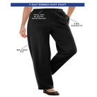 7-Day Knit Ribbed Straight-Leg Pull-On Pants image number null