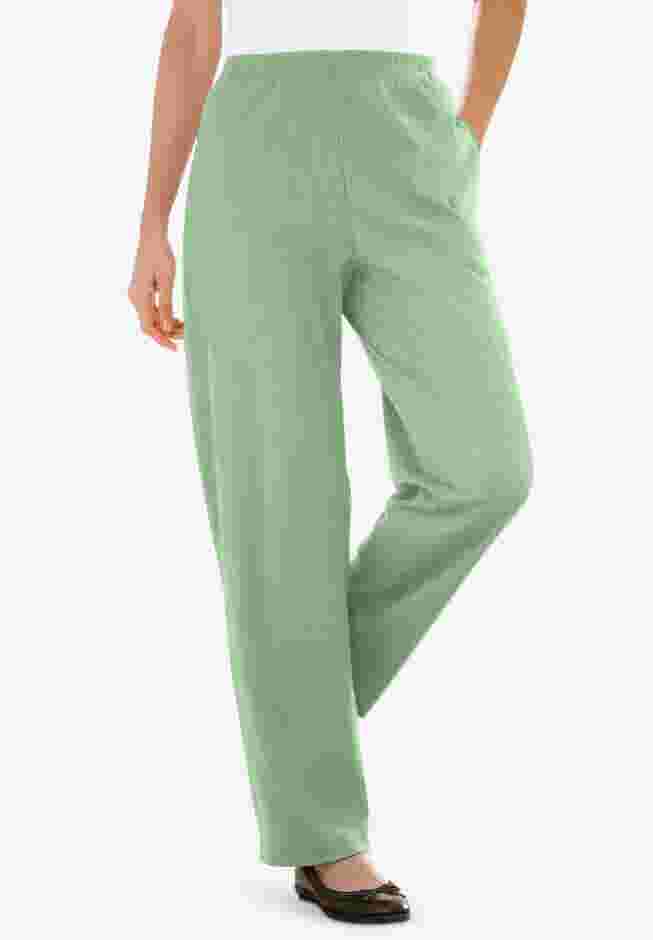 7-Day Knit Ribbed Straight Leg Pant image number 0