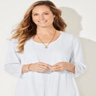 Pointelle Accented Cardigan image number 3