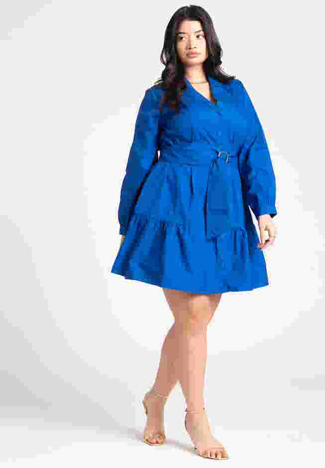 Mini Shirt Dress With Belt image number 0