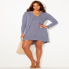 Hi-Low Knit Tunic Hoodie image number null